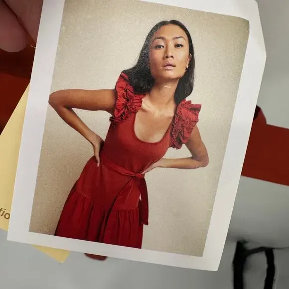 NATION LTD x Evereve NWT Everleigh Dress in Terracotta Cayenne // M - Picture 10 of 14